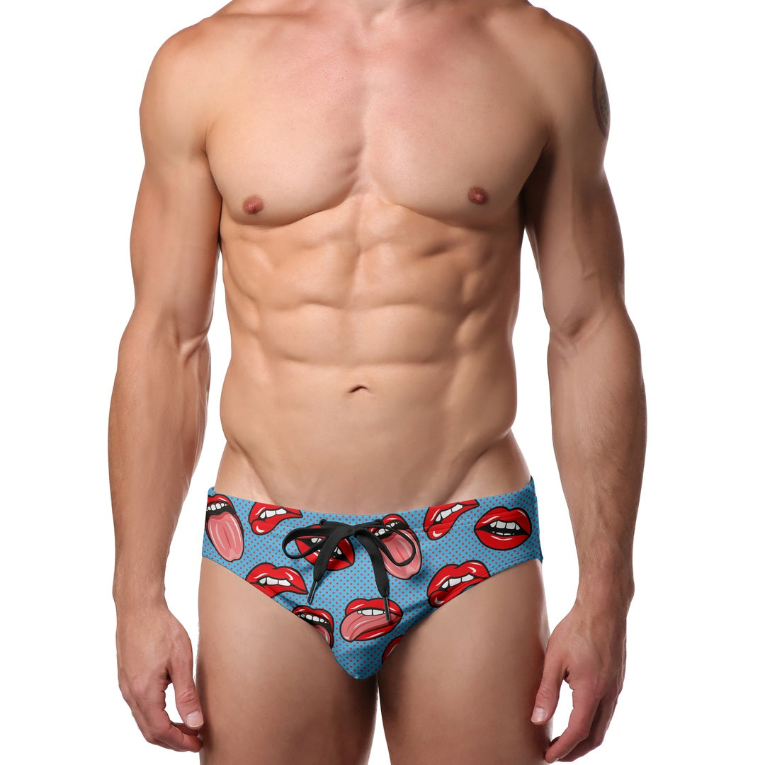 Pool Boy Lips for Days Swim Brief