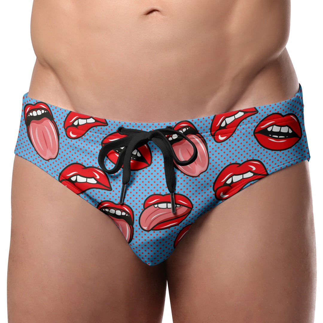 Pool Boy Lips for Days Swim Brief