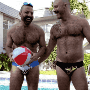 Pool Boy Daddy Shark Swim Brief