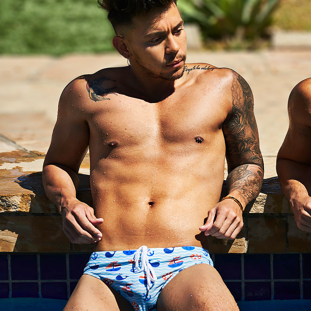 Pool Boy Nautical Swim Brief